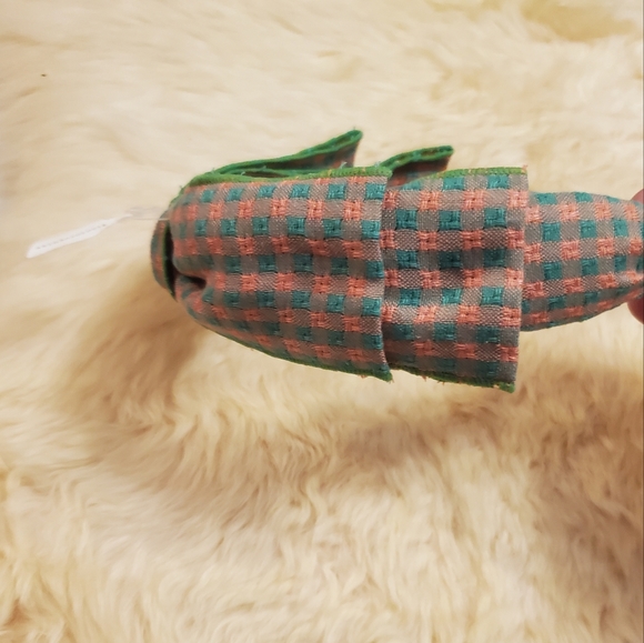 Anthropologie Sienna Bow Gingham Headband-  green/pink - Picture 5 of 7